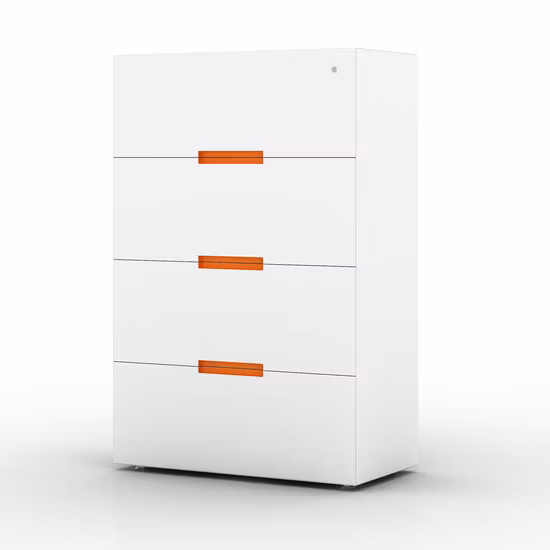 Accessorio per ufficio per imballaggio in cartone per mobili in legno con piedistallo mobile